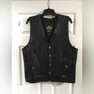 Vtg 1999 Harley-Davidson Leather Vest